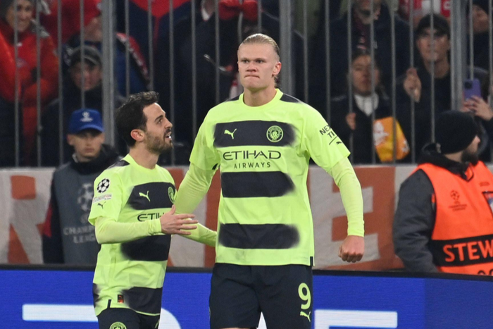 Erling Haaland and Bernardo Silva