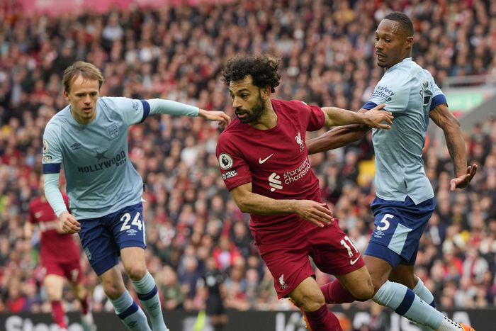 Mohamed Salah in action for Liverpool