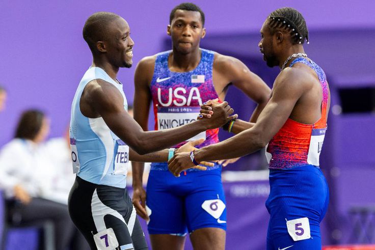 Noah Lyles and Letsile Tebogo