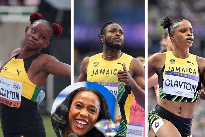 Shelly-Ann Fraser-Pryce and Kishane Thompson