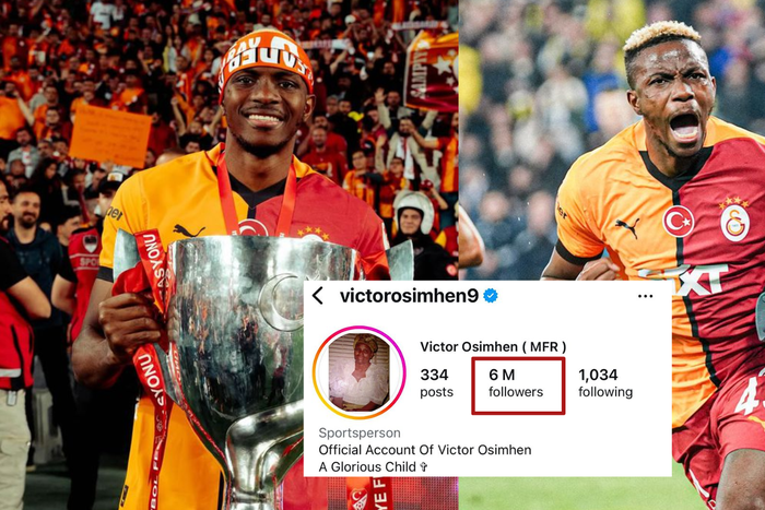Record-breaker Victor Osimhen reaches 6 MILLION followers on Instagram after helping Galatasaray win Turkish Cup