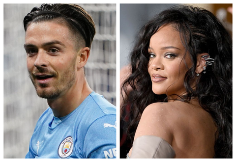 Jack Grealish and Rihanna