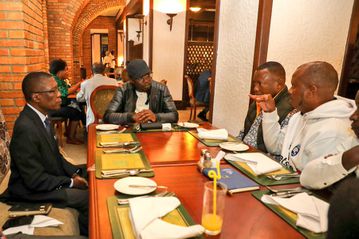 Namwamba meets Uganda ambassador for progress talks on  joint East Africa AFCON bid