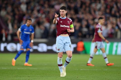 West Ham captain Declan Rice