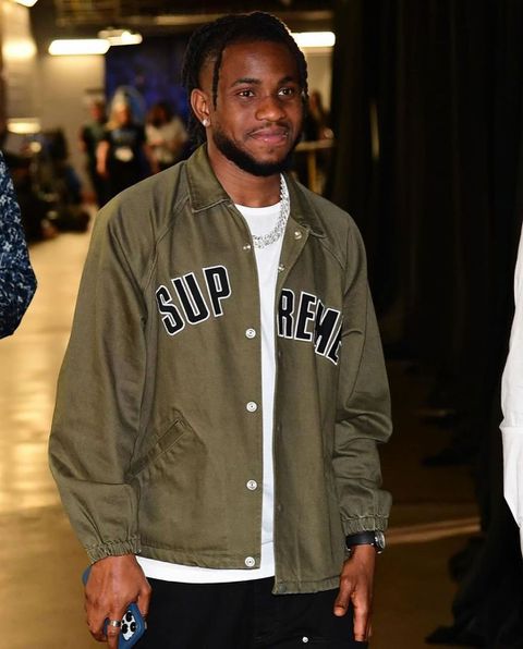 Ademola Lookman at the Nba final || Instagram