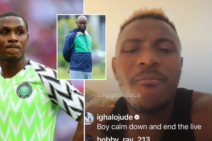 Odion Ighalo cautions Osimhen during explosive Instagram rant against Finidi George