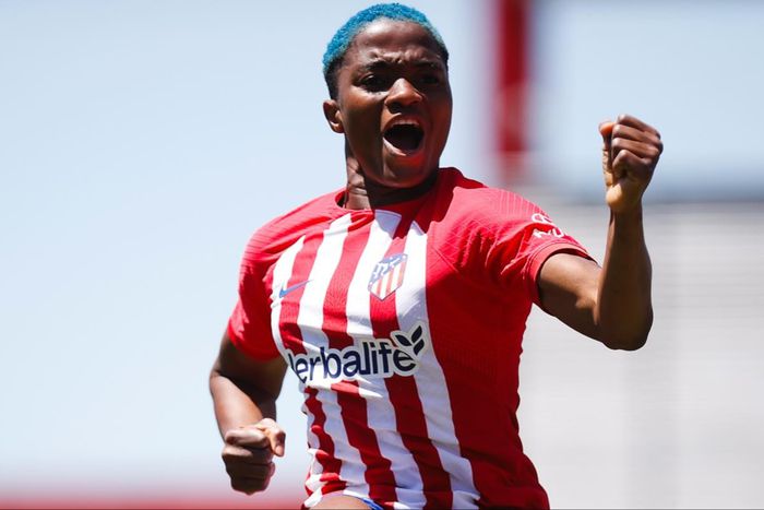 Super Falcons of Nigeria star Rasheedat Ajibade scores as Atletico Madrid beat  Villarreal to qualify for next season's Champions League.