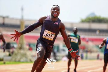 Omanyala fires warning to opponents after setting world-leading time at Kenyan Olympic trials