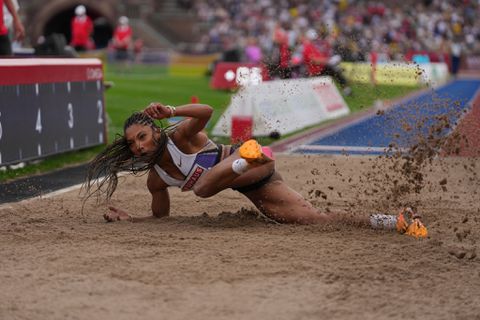 Olympic champion Tara Davis-Woodhall equals 36-year-old meeting record in Stockholm