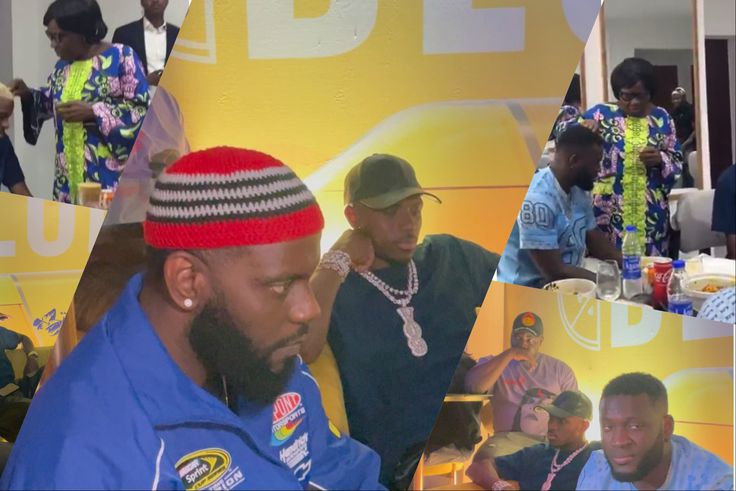 Odumodublvck's mother anoints Super Eagles of Nigeria stars Victor Osimhen and Victor Boniface after the Lagos Island Block Party.