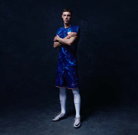 Reactions as Premier League giants Chelsea unveil 2024/25 home jersey without sponsor modeled by Palmer, Caicedo.