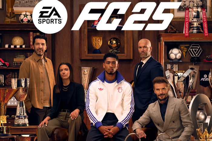 The cover stars of this year's EA FC ultimate edition are Aitana Bonmatí, Jude Bellingham, David Beckham, Gianluigi Buffon, and Zinedine Zidane.