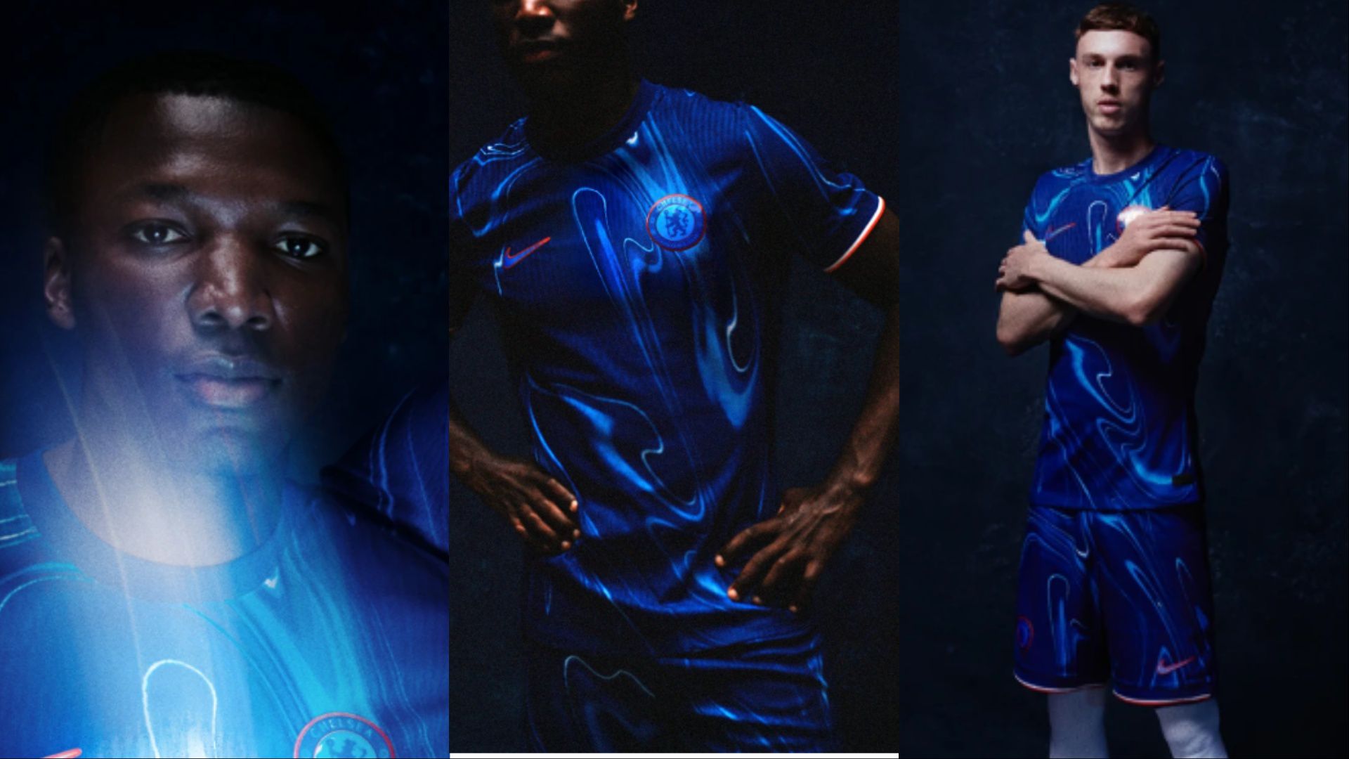 Palmer Caicedo model new Chelsea home jersey without sponsor