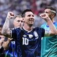 Messi celebrates Argentina's win|| imago