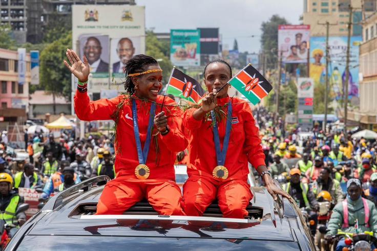 Grand reception for Faith Kipyegon, Beatrice Chebet, and other Kenyan Olympic medallists in honour of Paris 2024 exploits