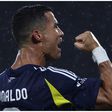 Cristiano Ronaldo celebrates for Al Nassr.
