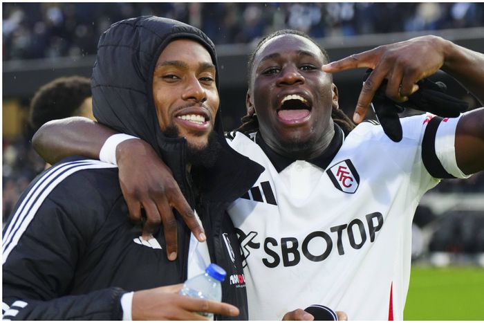 Fulham duo of Alex Iwobi and Calvin Bassey | IMAGO/PA