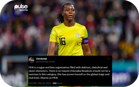'Shame on you' - Nigerians drag FIFA for excluding Chiamaka Nnadozie from FIFA Women's Goalkeeper Nominees