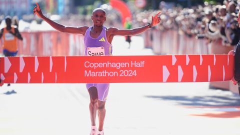 Sebastian Sawe outkicks world record holder Kiplimo in record-breaking Copenhagen Half Marathon attempt