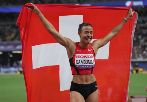 Tokyo World Championships: Swiss Star Ditaj Kambudji Shocks Masai Russell and Co to Clinch 100mH Gold