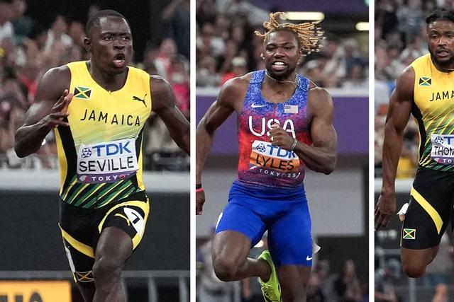 Who is the fastest sprinter — Noah Lyles, Kishane Thompson, or Oblique Seville?