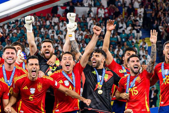 14 JULY, 2024: Team Spain are champions , The football match of Final EURO 2024 Spain vs England at Olympic Stadium Copyright: xVITALIIxKLIUIEVx