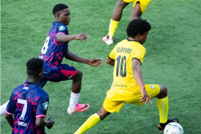 Sporting Lagos wonderkid Clifford against Inter Lagos in the NPFL