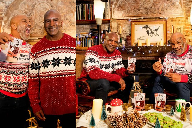 Mike Tyson and Evander Holyfield launch Holy Ears marijuana