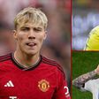 Manchester United striker Rasmus Hojlund, Cristiano Ronaldo and Lionel Messi || Pulse Sports collage