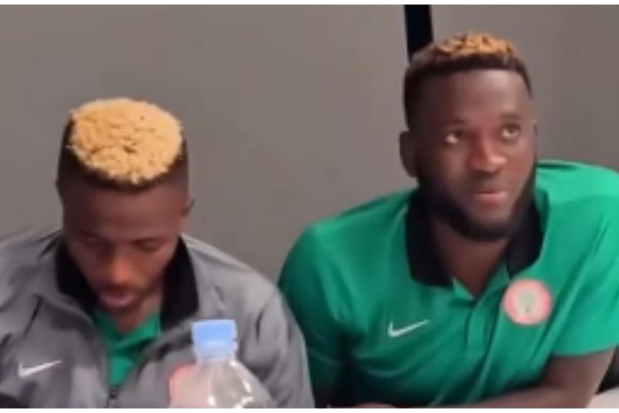 Victor Osimhen and Victor Boniface at the initiation.