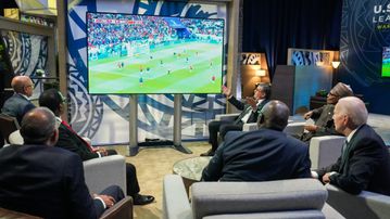 Reactions as Buhari and Biden watch France beat Morocco