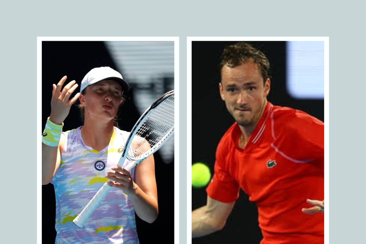 Australian Open: Swiatek and Medvedev progress easily to second round