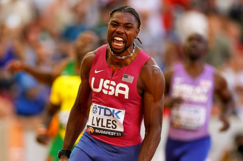 Noah Lyles celebrates 100k YouTube milestone with spectacular giveaway surprise