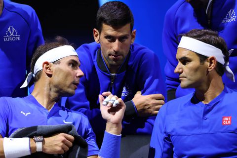 Roger Federer, Rafael Nadal and Novak Djokovic