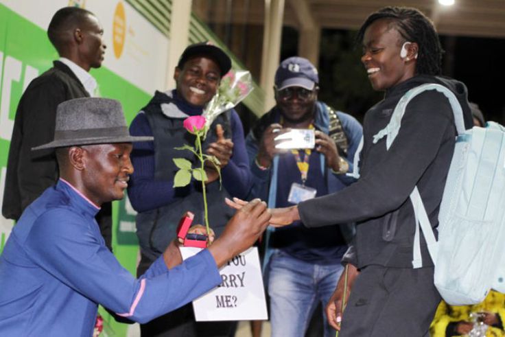 'She is winning because Richard is here'-Ezekiel Mutua heaps praise on Mary Moraa's partner for his support