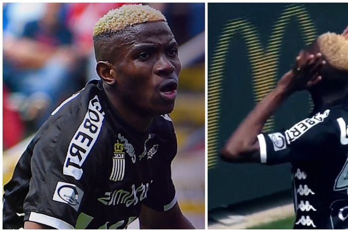 Nigerian striker Victor Osimhen during his time in Belgium.