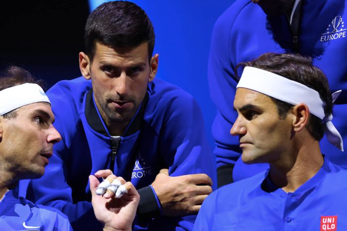 Roger Federer, Rafael Nadal and Novak Djokovic