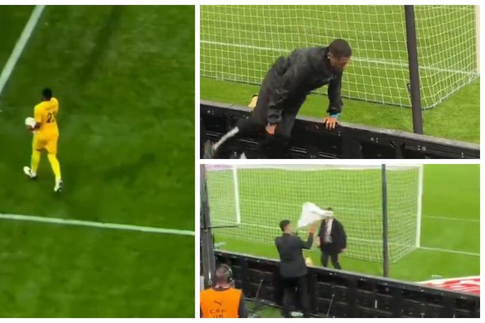 AFCON 2025: Video emerges of Moroccan officials stealing Nwabali's towel twice in semifinal clash