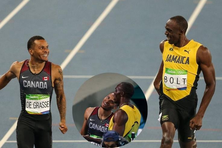 Andre De Grasse Reflects on Challenging Usain Bolt at the Rio Olympics