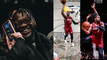 Deontay Wilder courtside as Adebayo, Vincent shine in Miami Heat's loss to Brooklyn Nets