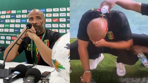 Mali coach Sekou Chelle explains viral water incident after AFCON heartbreak