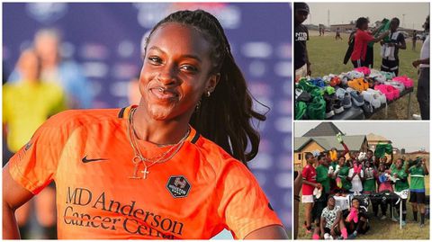 Nigeria's Alozie boosts grassroots with generous kit donation in Lagos