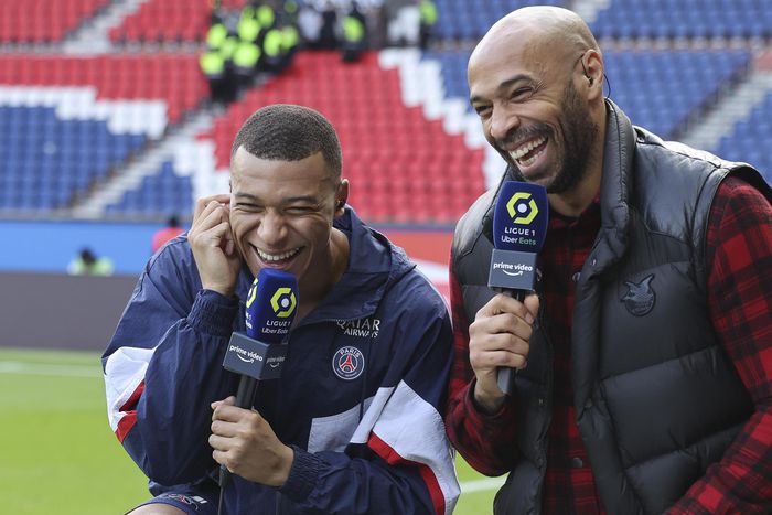 PSG superstar Kylian Mbappe and Arsenal legend Thierry Henry
