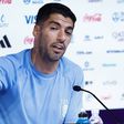 Luis Suarez addresses a press conference. | Imago