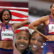 Gabby Thomas mother, Gabby Thomas idol,  Allsyon Felix, Gabby Thomas and Allyson Felix.