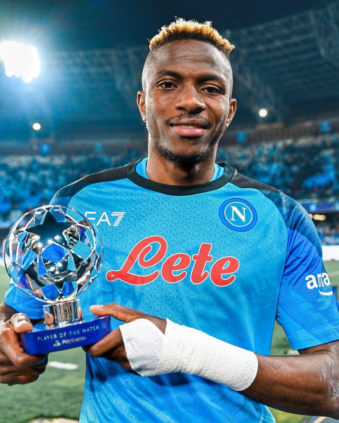 Victor Osimhen led Napoli into the quarter-finals of the Champions League