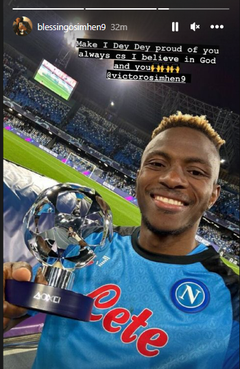 Blessing Osimhen/via Ig story