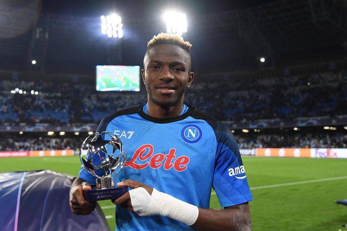 Napoli vs Frankfurt: Osimhen shines again.
