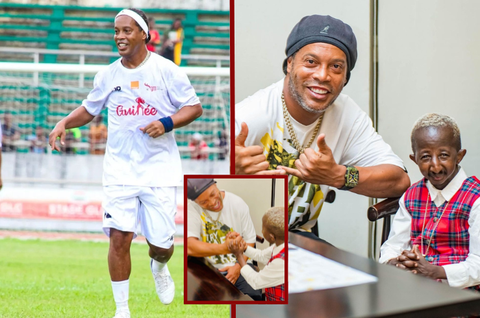 Guinean entertainer lashes out after being denied access to Ronaldinho during Brazilian legend's visit