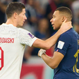 Kylian Mbappe and Robert Lewandowski during the World Cup 2022 clash between France and Poland || Image credit: Imago